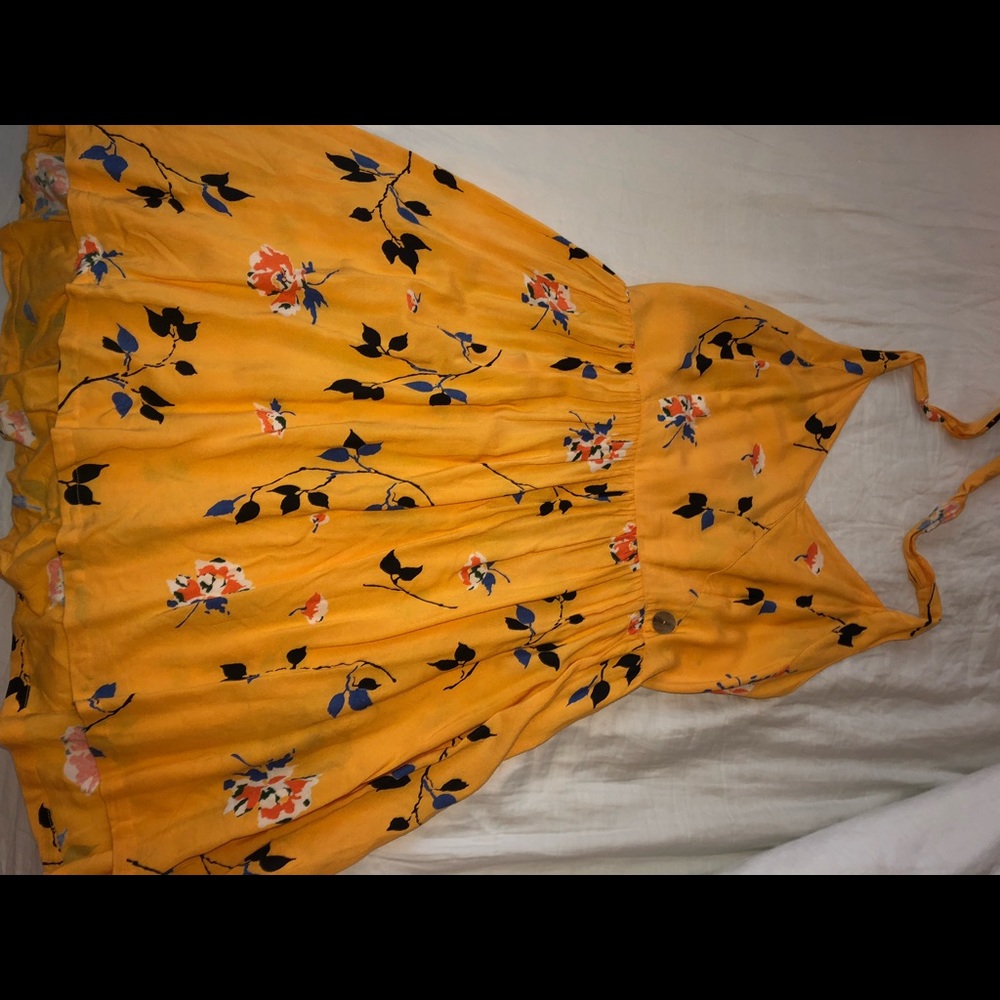 Once worn Urban Outfitters yellow dress.